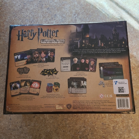 NWT Usaopoly Harry Potter Hogwarts Hogwarts Battle-A Deck-Building Card Game - Picture 3 of 5